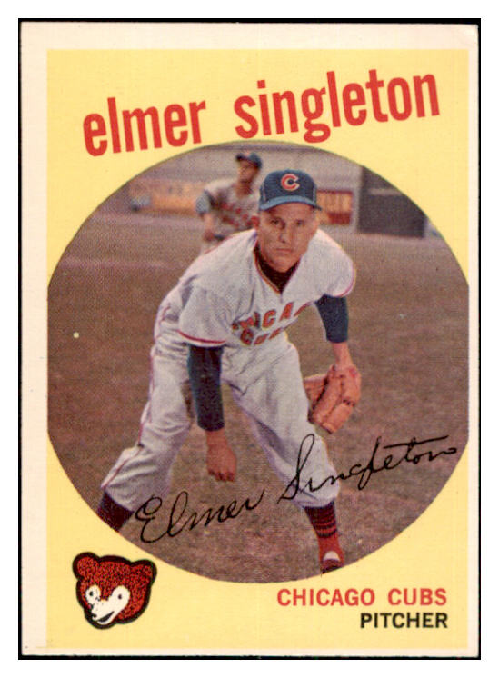 1959 Topps Baseball #548 Elmer Singleton Cubs EX 501990