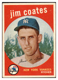 1959 Topps Baseball #525 Jim Coates Yankees EX 501993