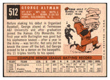 1959 Topps Baseball #512 George Altman Cubs EX 501994