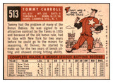 1959 Topps Baseball #513 Tommy Carroll A's NR-MT 502002