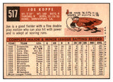 1959 Topps Baseball #517 Joe Koppe Phillies NR-MT 502003