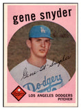 1959 Topps Baseball #522 Gene Snyder Dodgers NR-MT 502005