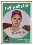 1959 Topps Baseball #531 Ray Webster Indians NR-MT 502008