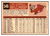 1959 Topps Baseball #546 Al Schroll Phillies NR-MT 502014