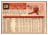 1959 Topps Baseball #538 Chick King Cubs NR-MT 502017