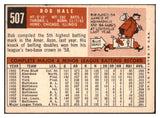 1959 Topps Baseball #507 Bob Hale Orioles VG-EX 502024