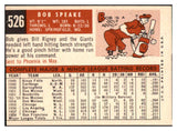 1959 Topps Baseball #526 Bob Speake Giants VG-EX 502026