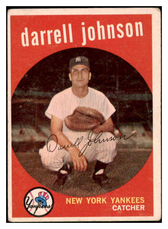 1959 Topps Baseball #533 Darrell Johnson Yankees VG-EX 502027