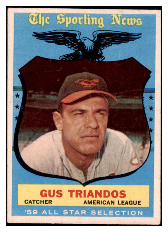 1959 Topps Baseball #568 Gus Triandos A.S. Orioles VG-EX 502030