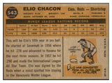 1960 Topps Baseball #543 Elio Chacon Reds NR-MT 502039