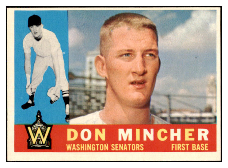 1960 Topps Baseball #548 Don Mincher Senators NR-MT 502048