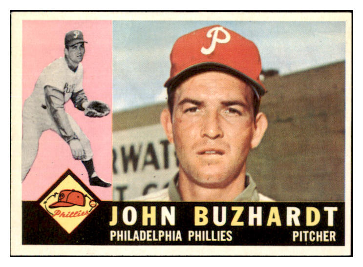 1960 Topps Baseball #549 John Buzhardt Phillies EX-MT 502050