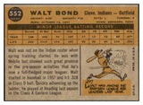 1960 Topps Baseball #552 Walt Bond Indians NR-MT 502055