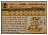 1960 Topps Baseball #535 Whitey Lockman Reds EX-MT 502062