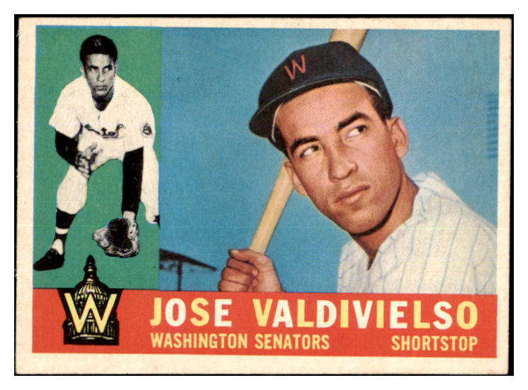 1960 Topps Baseball #527 Jose Valdivielso Senators EX-MT 502092