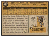 1960 Topps Baseball #527 Jose Valdivielso Senators EX-MT 502092