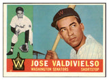 1960 Topps Baseball #527 Jose Valdivielso Senators EX-MT 502093