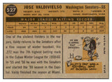 1960 Topps Baseball #527 Jose Valdivielso Senators EX-MT 502093