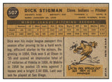 1960 Topps Baseball #507 Dick Stigman Indians NR-MT 502097