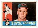 1960 Topps Baseball #514 Steve Barber Orioles NR-MT 502103