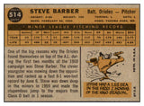 1960 Topps Baseball #514 Steve Barber Orioles EX-MT 502104