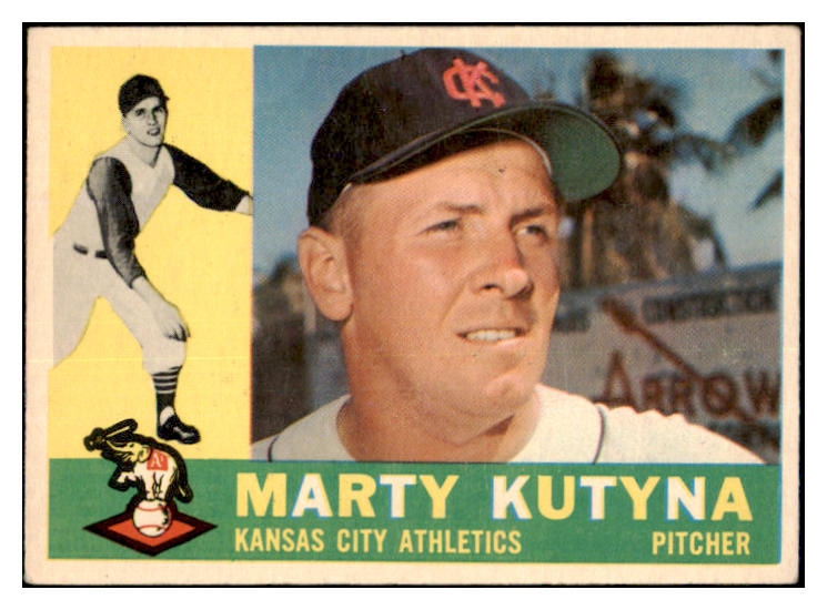 1960 Topps Baseball #516 Marty Kutyna A's EX-MT 502107