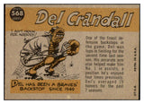 1960 Topps Baseball #568 Del Crandall A.S. Braves EX-MT 502114