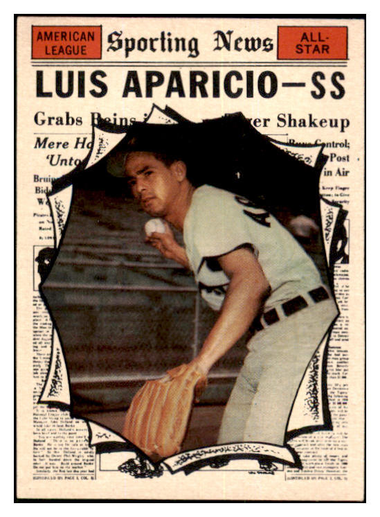 1961 Topps Baseball #574 Luis Aparicio A.S. White Sox EX 502126