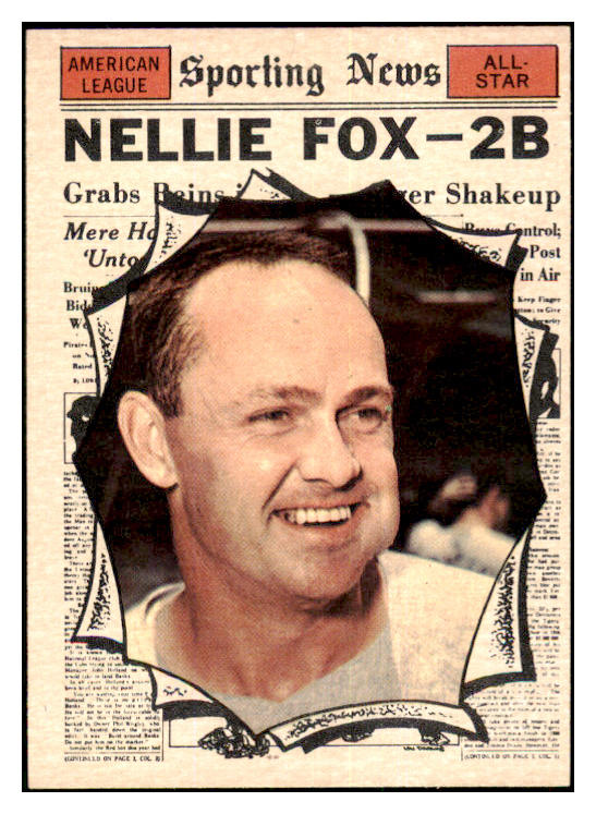 1961 Topps Baseball #570 Nellie Fox A.S. White Sox EX-MT 502130