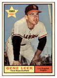 1961 Topps Baseball #527 Gene Leek Angels EX-MT 502137