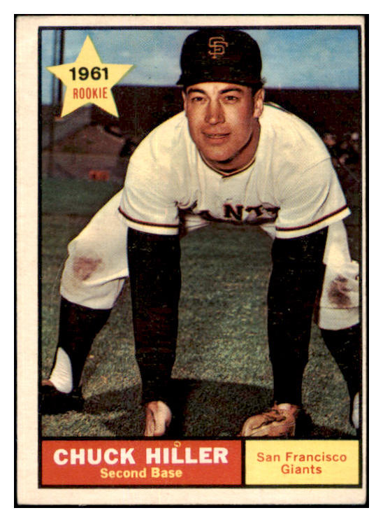 1961 Topps Baseball #538 Chuck Hiller Giants VG-EX 502147