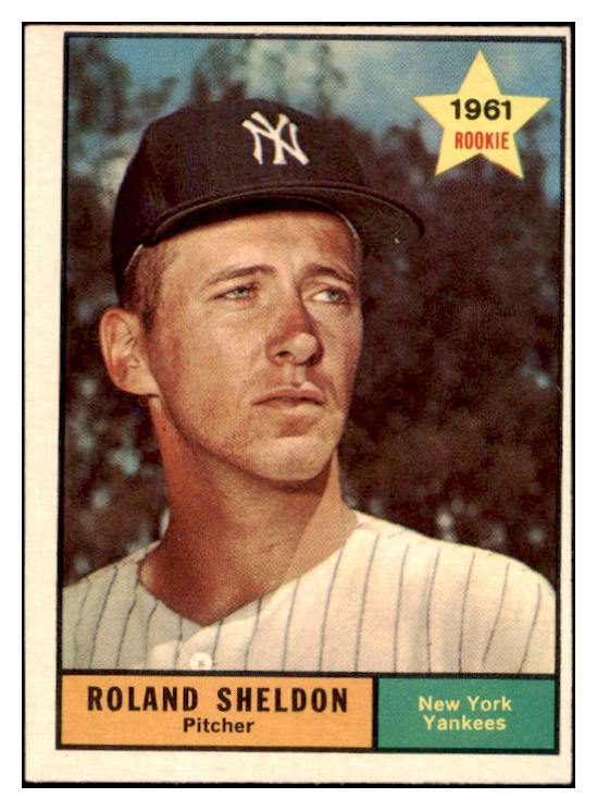 1961 Topps Baseball #541 Roland Sheldon Yankees EX 502149
