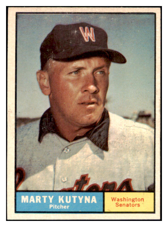 1961 Topps Baseball #546 Marty Kutyna Senators EX-MT 502151