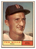 1961 Topps Baseball #548 Ted Wills Red Sox EX-MT 502153