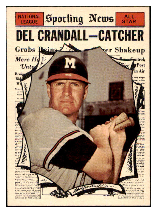 1961 Topps Baseball #583 Del Crandall A.S. Braves EX-MT 502171