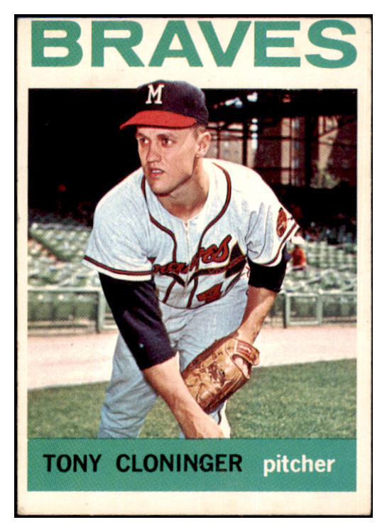 1964 Topps Baseball #575 Tony Cloninger Braves EX 502215