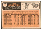 1966 Topps Baseball #523 Bob Sadowski Red Sox EX 502311