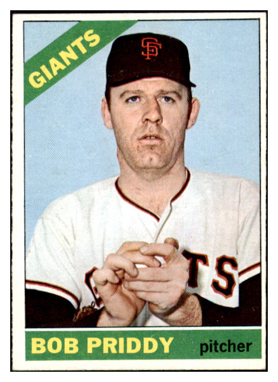 1966 Topps Baseball #572 Bob Priddy Giants EX-MT 502356