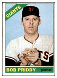 1966 Topps Baseball #572 Bob Priddy Giants EX 502357