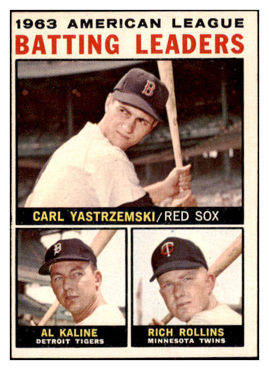 1964 Topps Baseball #008 A.L. Batting Leaders Al Kaline EX-MT 502395