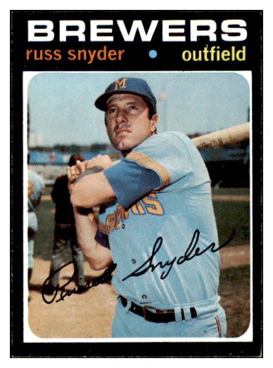 1971 Topps Baseball #653 Russ Snyder Brewers NR-MT 502408