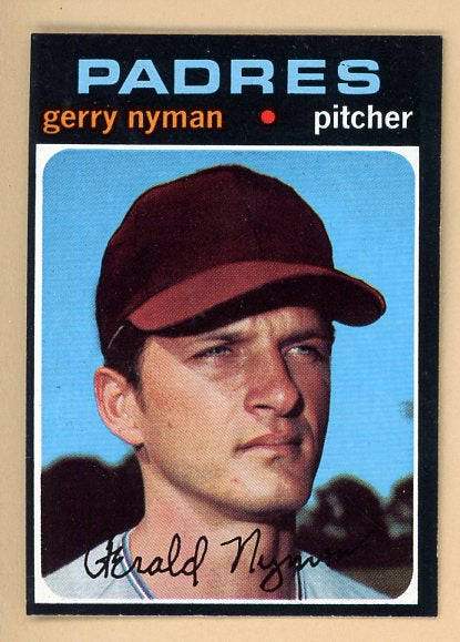 1971 Topps Baseball #656 Gerry Nyman Padres NR-MT 502411
