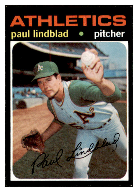 1971 Topps Baseball #658 Paul Lindblad A's NR-MT 502412