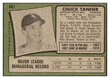 1971 Topps Baseball #661 Chuck Tanner White Sox NR-MT 502414