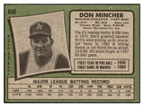 1971 Topps Baseball #680 Don Mincher A's NR-MT 502423