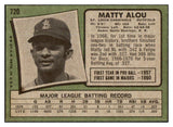 1971 Topps Baseball #720 Matty Alou Cardinals NR-MT 502440