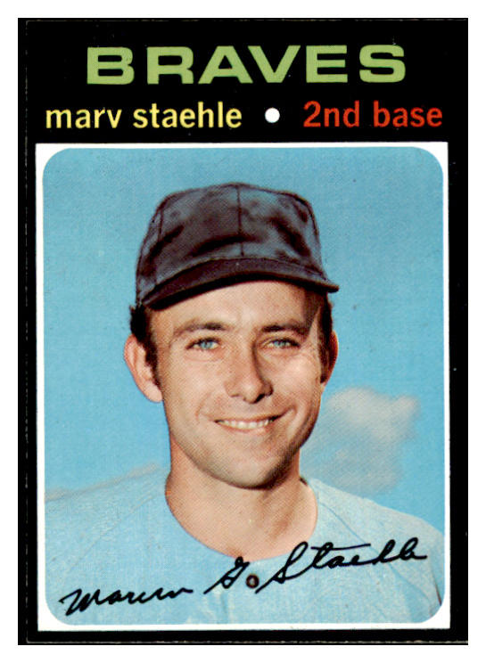 1971 Topps Baseball #663 Marv Staehle Braves NR-MT 502458