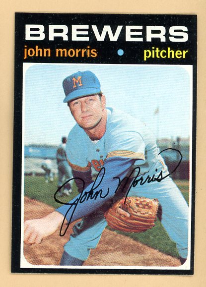 1971 Topps Baseball #721 John Morris Brewers NR-MT 502482