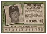 1971 Topps Baseball #721 John Morris Brewers NR-MT 502482