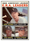 1964 Topps Baseball #002 A.L. ERA Leaders Pascual EX-MT 502493